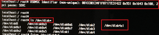 Finding the Disk Drive Name for USB disk in SU Mode Finding the Disk Drive Name for USB disk in SU Mode