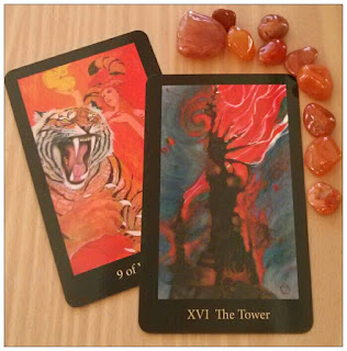 Mary El Tarot Nine of Wands The Tower