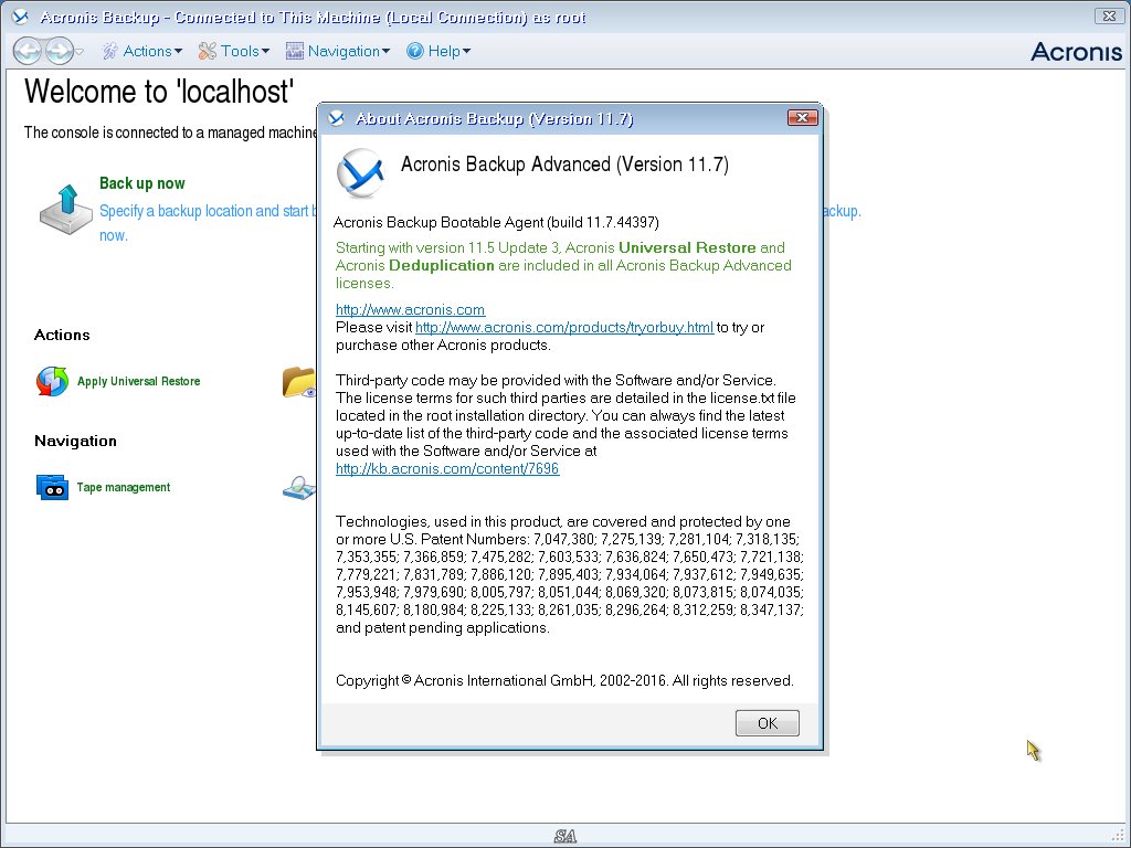Acronis Backup Recovery Advanced Server 11 Keygen