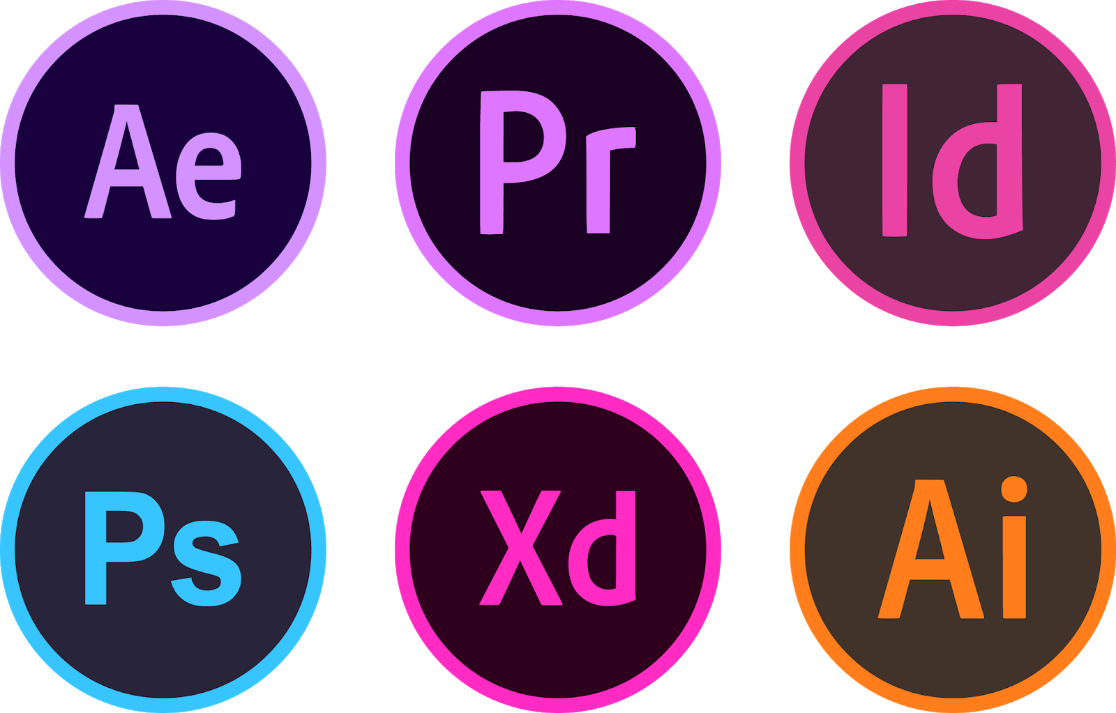 Download Icons Adobe Illustrator Photoshop Premiere Pro El Fonts Vectors