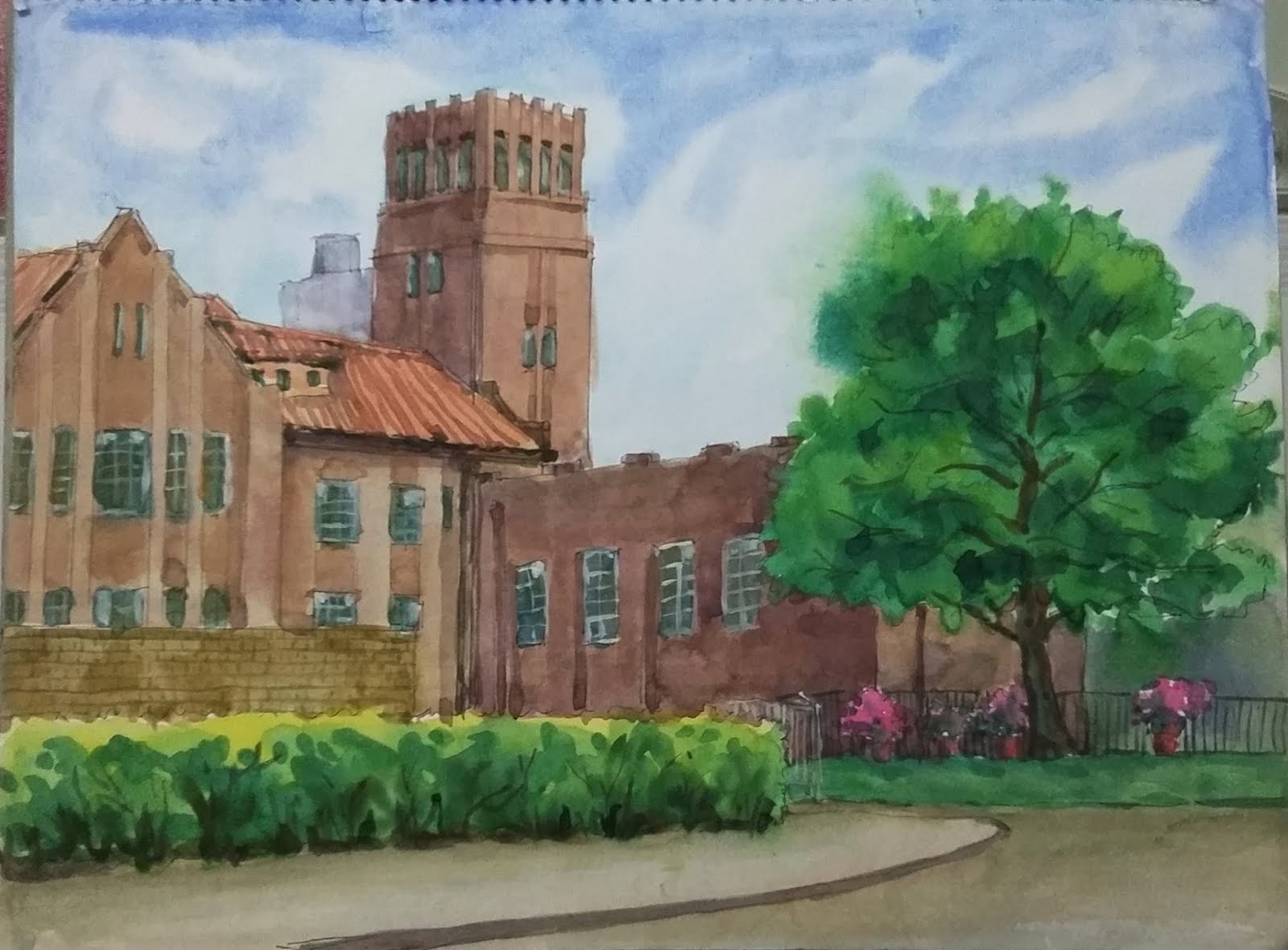 Urban Sketchers Hong Kong: Sketching at Maryknoll Convent