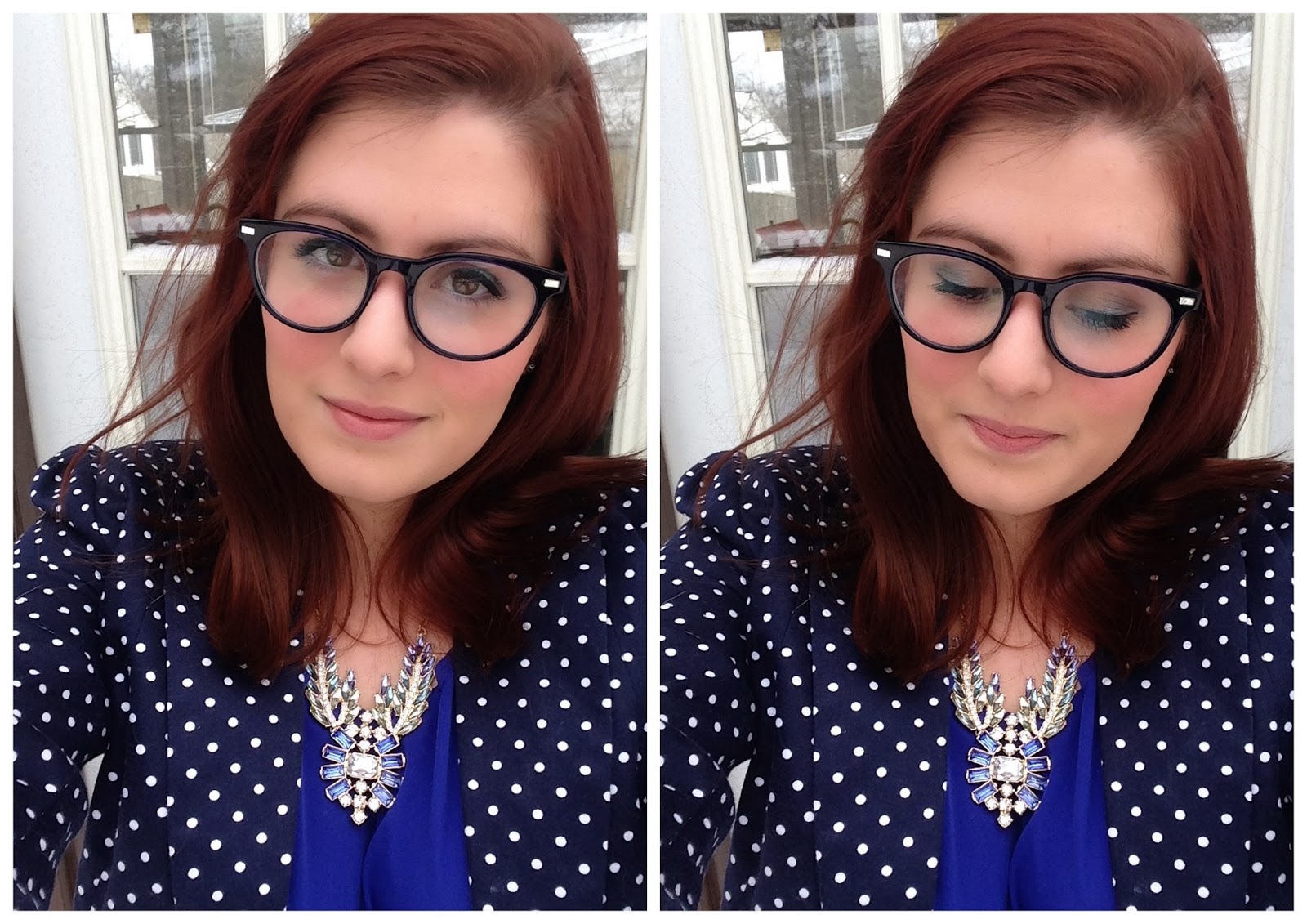behind the leopard glasses: black, blue, and fancy