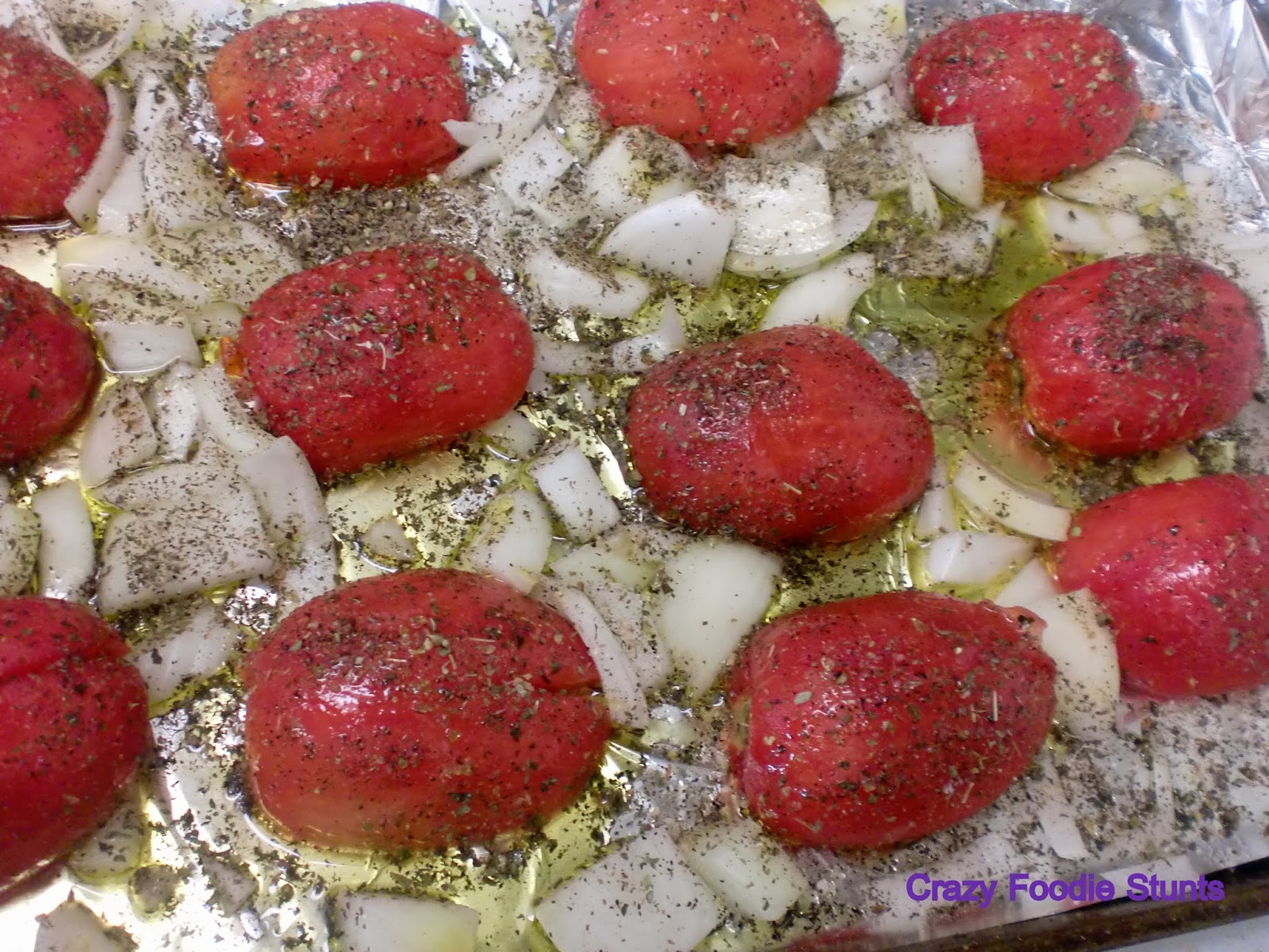 Crazy Foodie Stunts Spicy Beef and Sausage Ravioli with Roasted Tomato