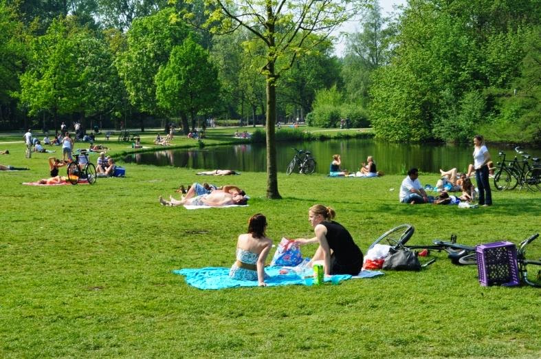 El Vondel Park en Ámsterdam, Holanda