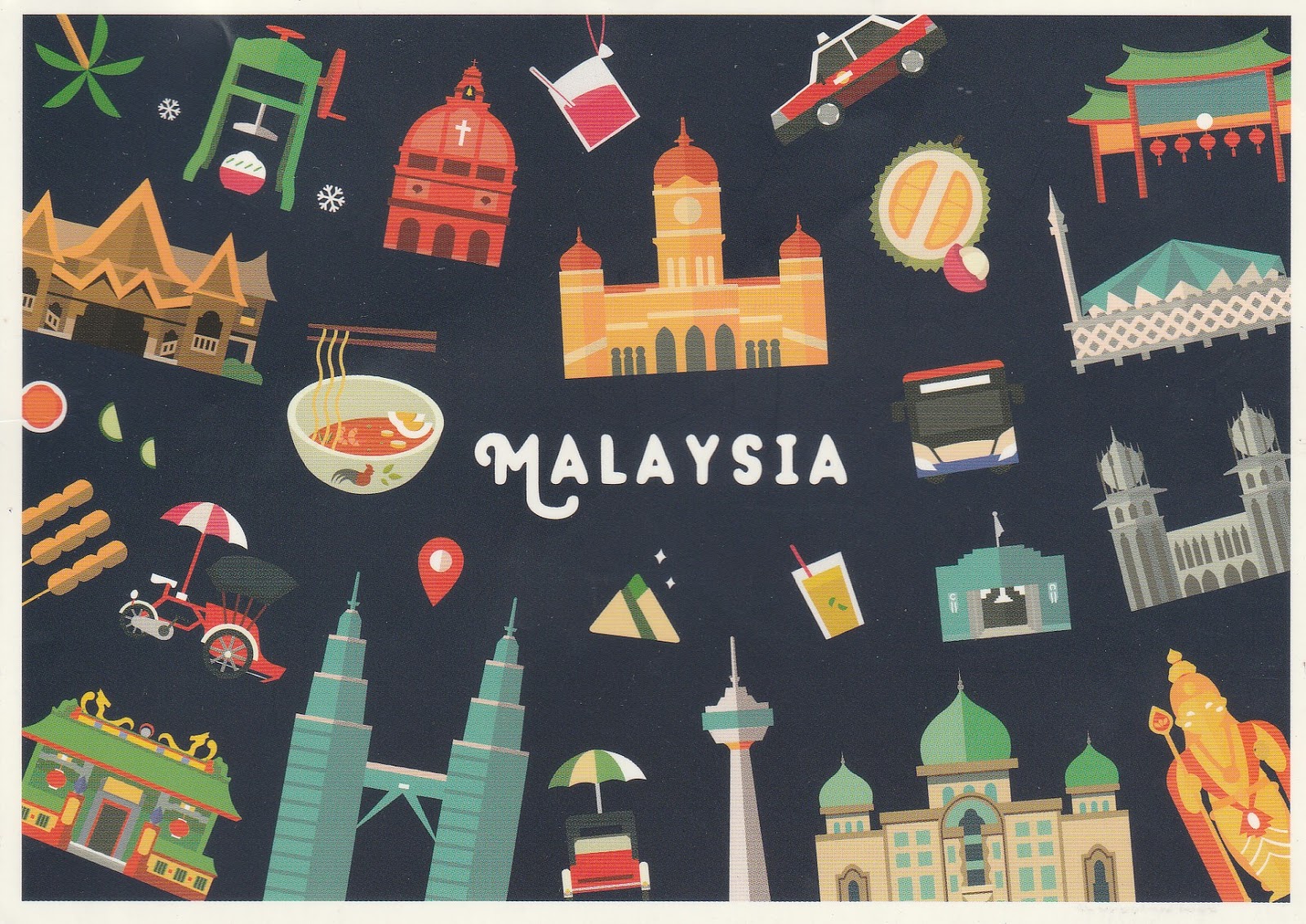 Huda & Her Postcards Postcard Malaysia (1)