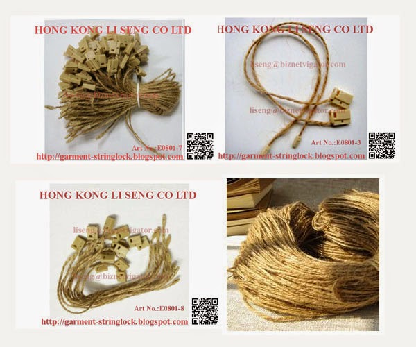 Natural Hemp Rope Hang Tag String Lock Pin Wholesale - Hong Kong Li Seng Co Ltd
