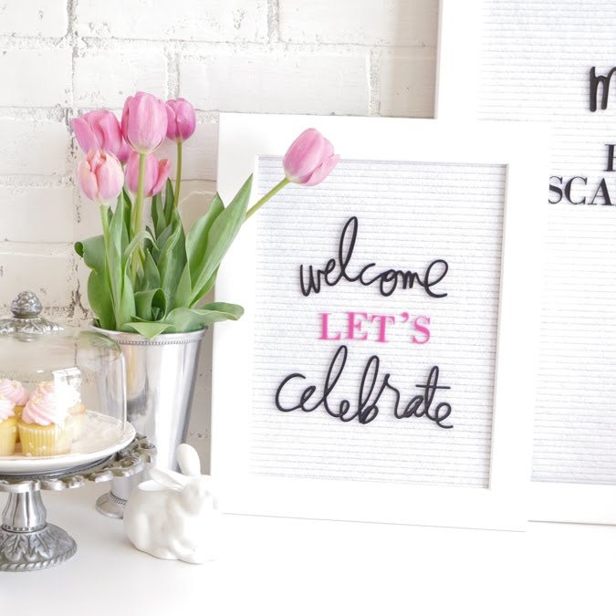 Celebrate Easter with Heidi Swapp Letterboard Vignette