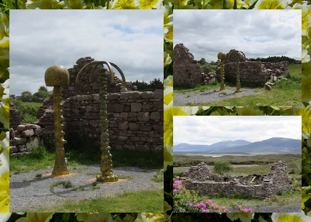 Cycling the Great Western Greenway - County Mayo, Ireland - Historic Ruins and Modern Sculpture