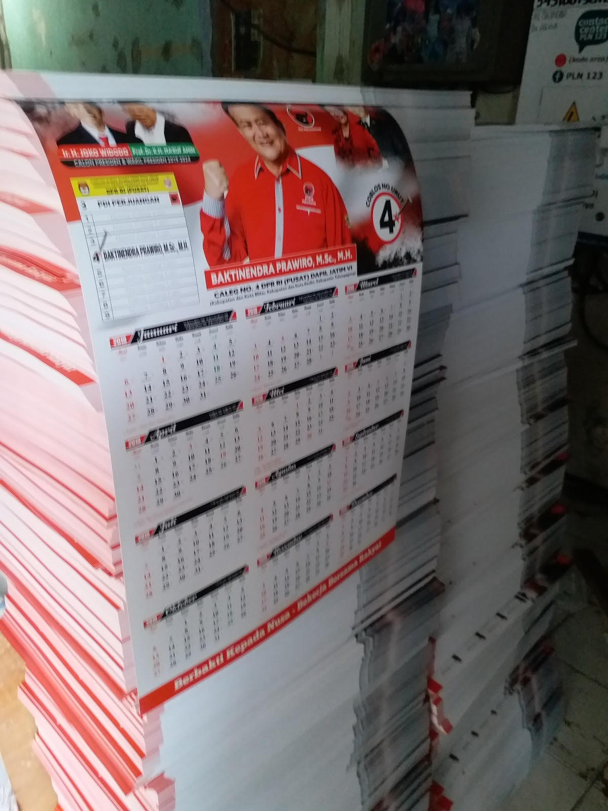 CETAK KALENDER CALEG MURAH 2019 Percetakan Murah Depok
