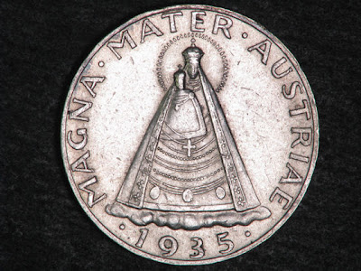Austria Schilling Silver coin Madonna