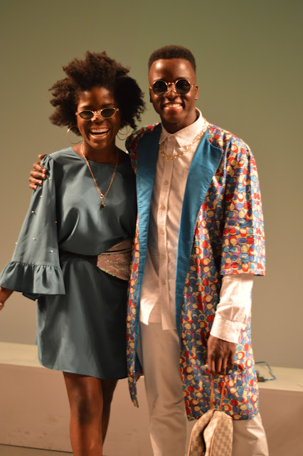 Amadu Balde e Yolanda tati na Moda Lisboa Yolanda Tati e Amadu Balde Moda Lisboa
