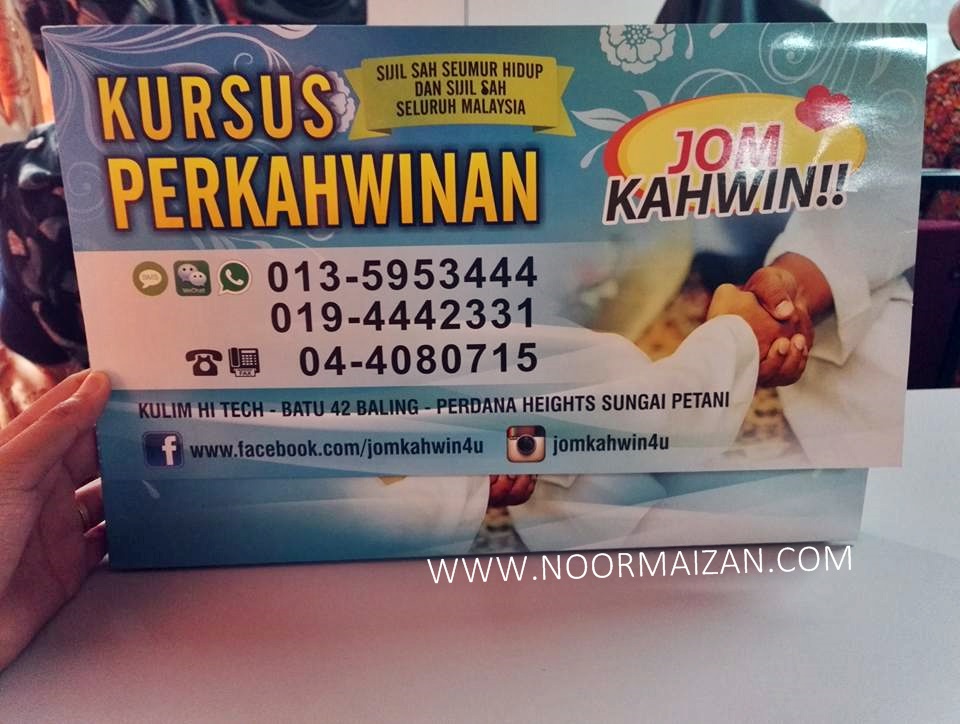 Kursus Kahwin dengan Jom Kahwin Kulim Hi Tech Kursus Kahwin dengan Jom Kahwin Kulim Hi Tech