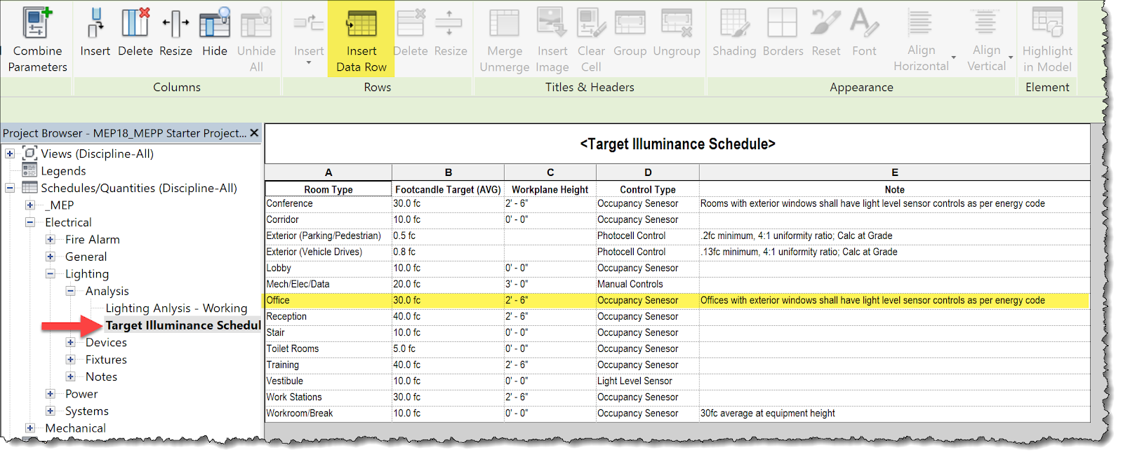 BIM Chapters Managing Light Level Design Intent in Revit Average
