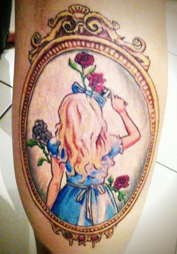 Alice pintura flores