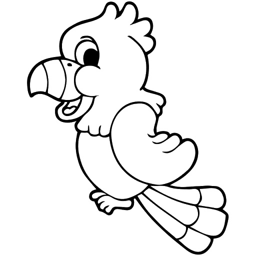 Kumpulan Mewarnai Gambar Burung Kakak Tua Aneka Mewarnai Gambar Images