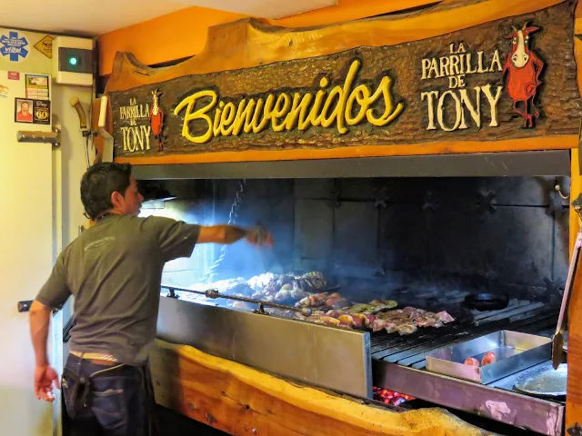 2 Week Patagonia Itinerary: La Parrilla de Tony grill in Bariloche Argentina