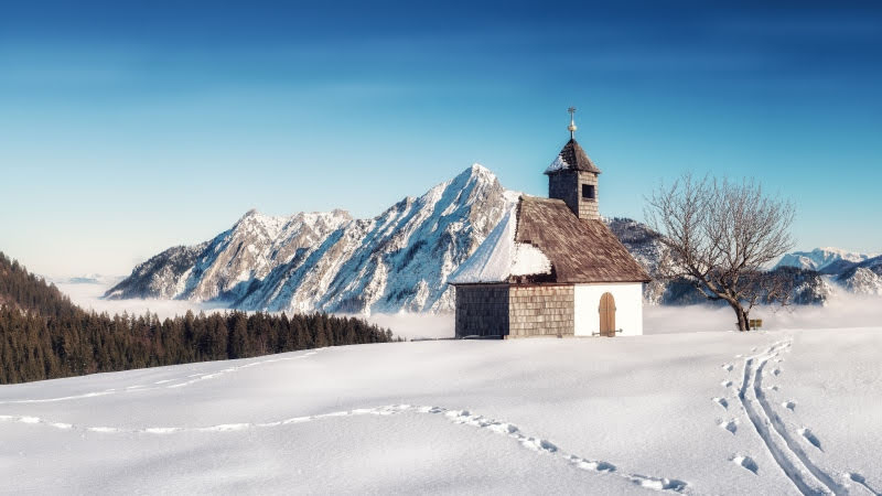Alpine Winter Landscape