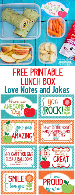 Free Printable Lunch Box Love Notes and Jokes
