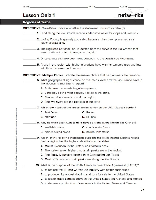 EHMS Texas History Chapter 3 Vocabulary Due Tomorrow, Quiz Sheets 1 & 2 Due, *TAG/PAP Project
