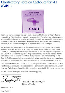 A reminder about C4RH or "Catholics for RH"