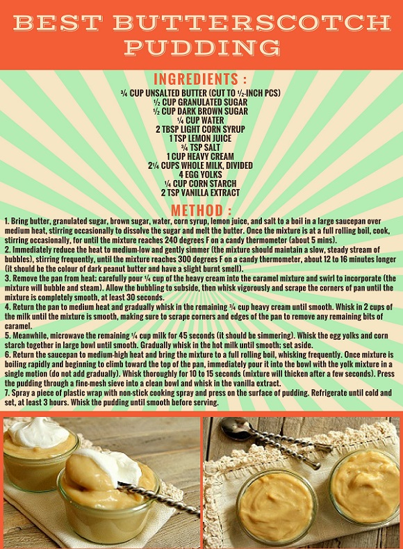 PUDDING/JELLY BEST HOMEMADE BUTTERSCOTCH PUDDING RECIPE