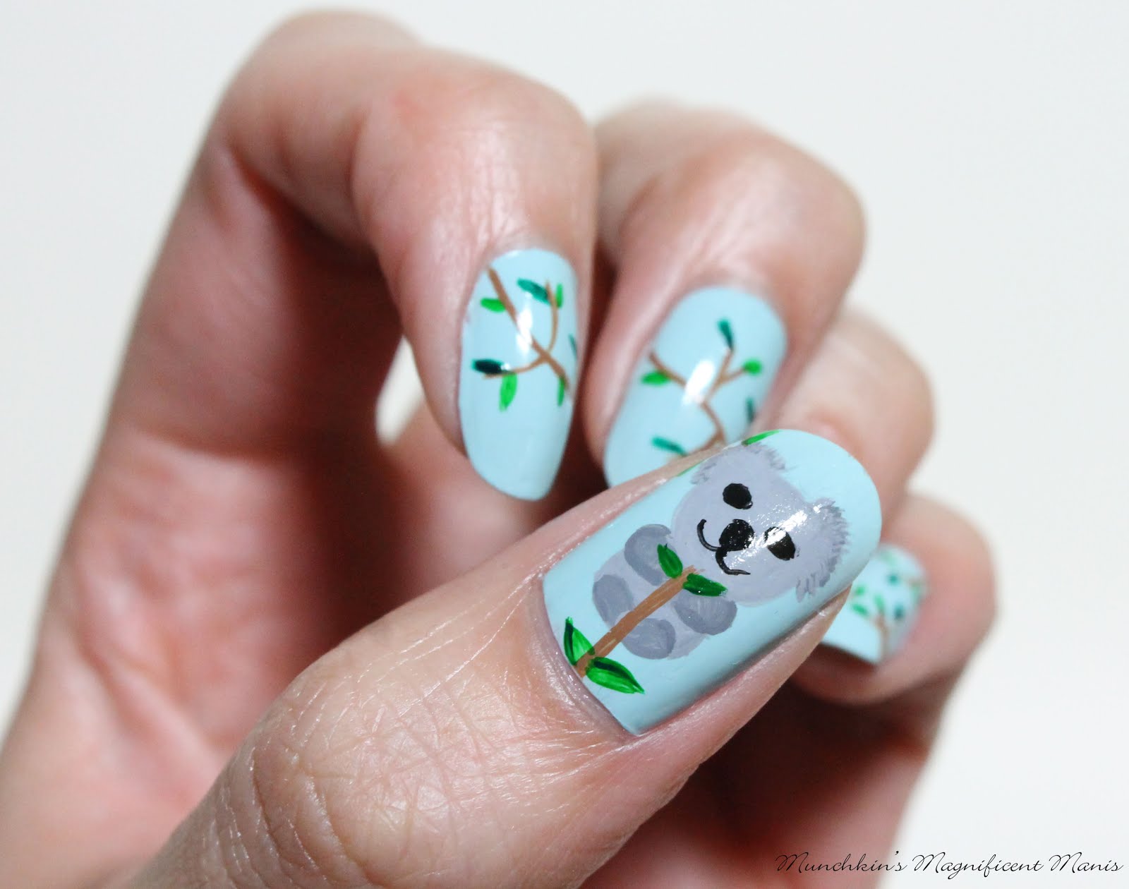 Munchkin’s Magnificent Manis Koala Bear Care Koala Nail Design