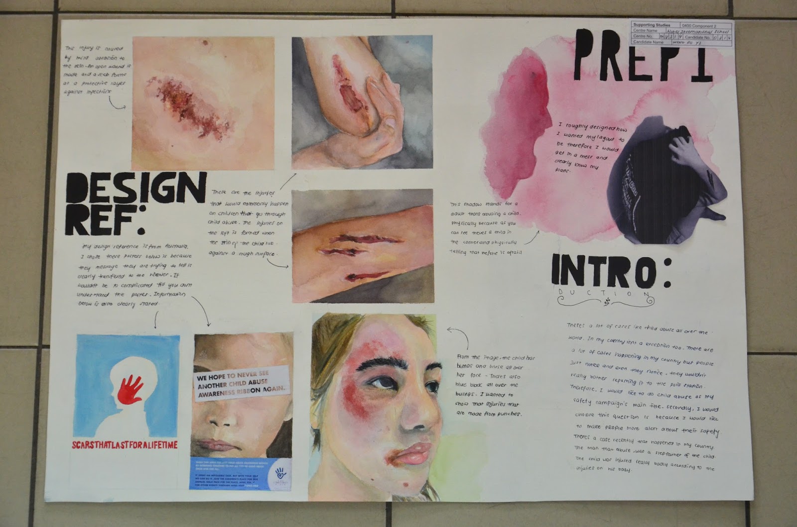 The artist and I Design samples Paper 2 Art & Design IGCSE 0400