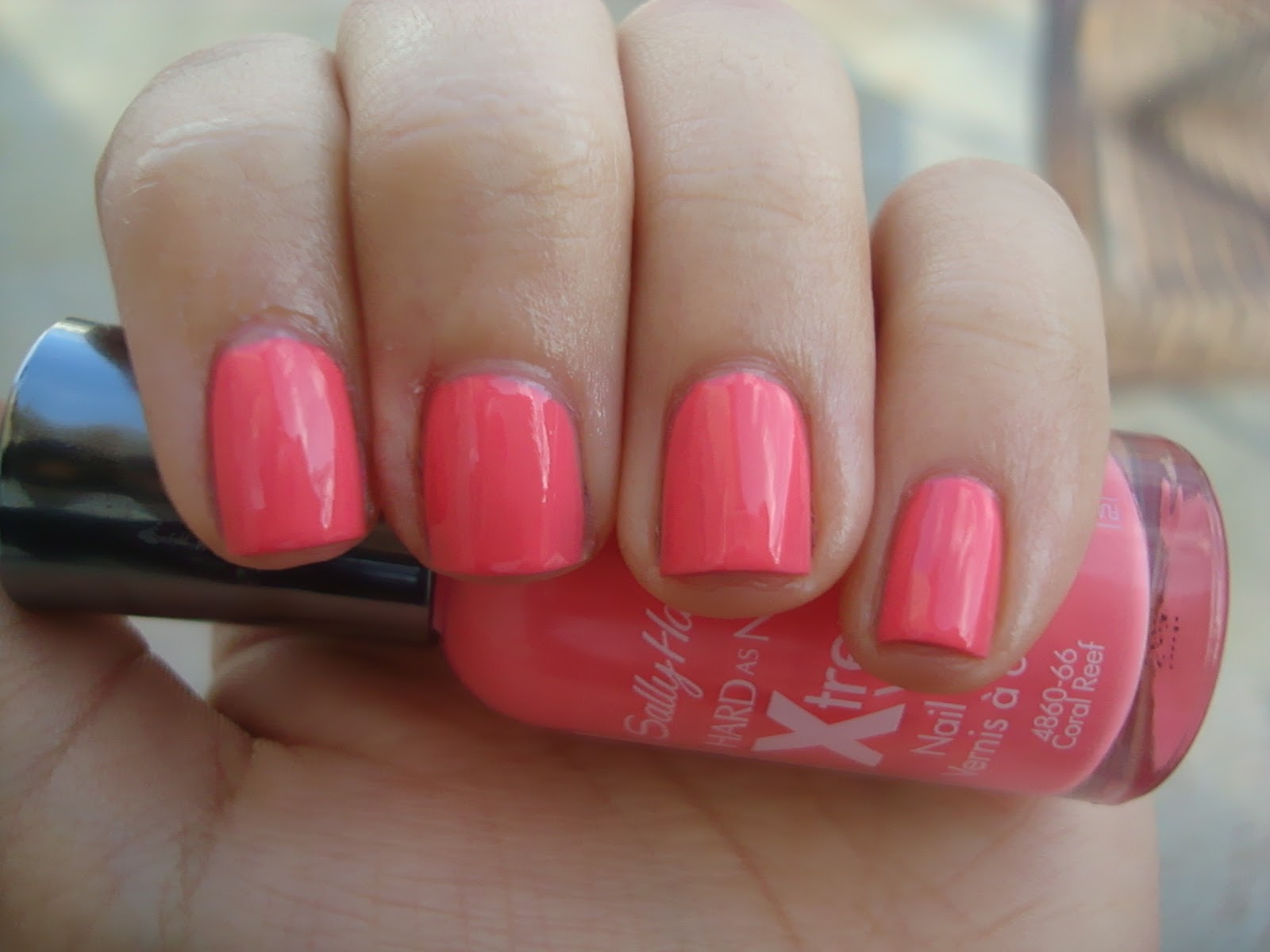 6. Sally Hansen Hard as Nails Xtreme Wear Nail Color, Coral Reef - wide 1