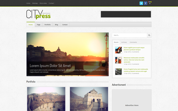 Citypress Bootstrap Responsive Blog Template Download