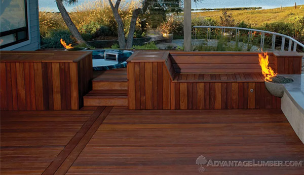 Ipe decking wooden porch