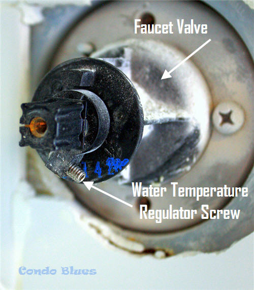 Condo Blues How To Adjust A Shower Water Temperature Valve