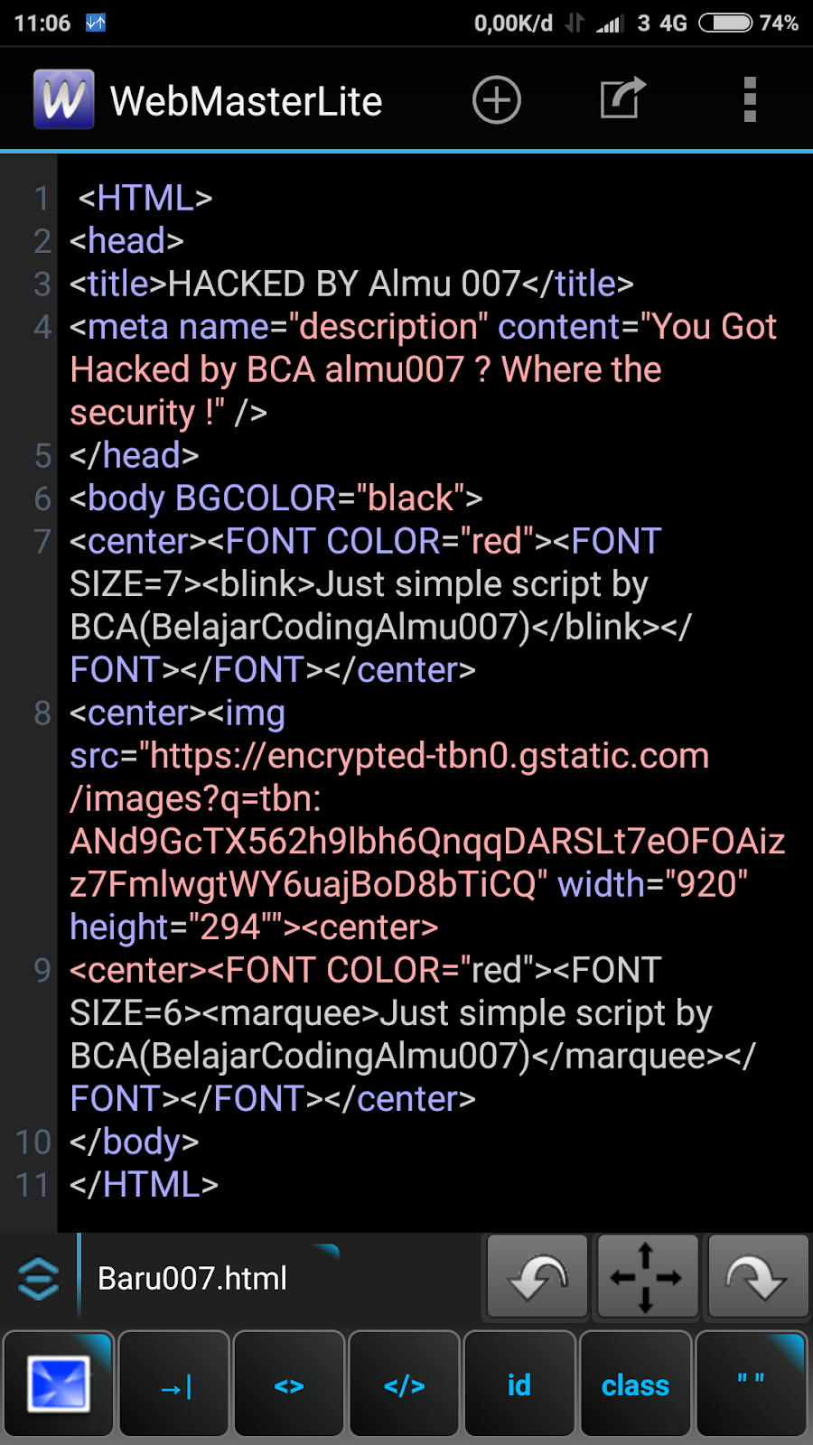 Almu 007 Cara Buat Script Deface Simple Di Android