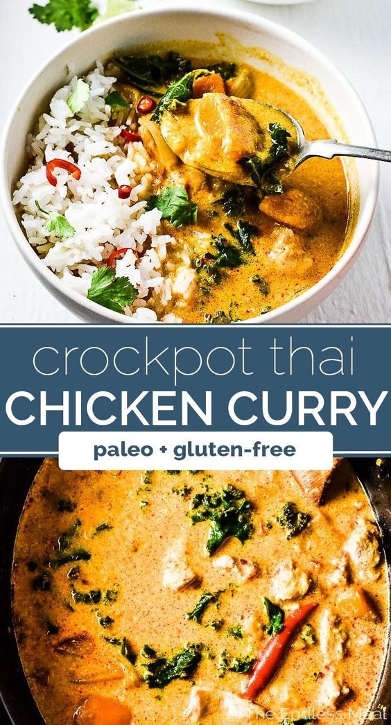CROCK POT THAI CHICKEN CURRY by , Crock Pot Recipes 20181229