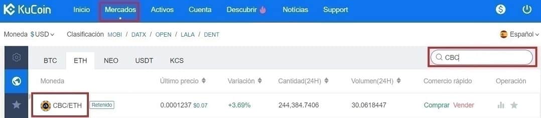 Cómo Comprar Criptomoneda CashBet Coin (CBC) Tutorial Completo Comprar CashBet Coin (CBC) en Kucoin y Coinbase y Enviar a Monedero