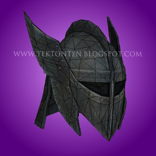 Skyrim Steel Plate Helmet Papercraft