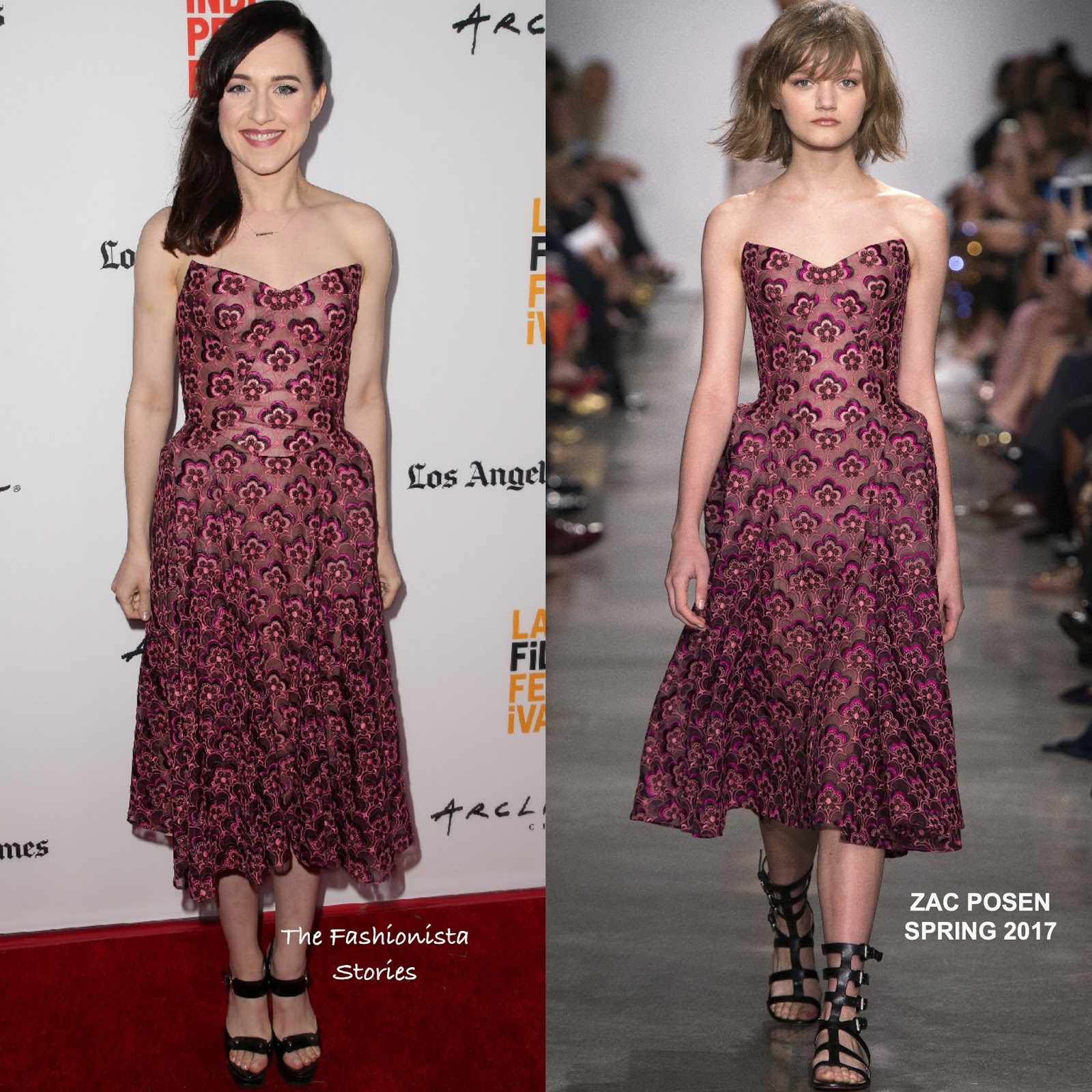 Lena Hall in Zac Posen at the 'Becks' 2017 Los Angeles Film Festival
