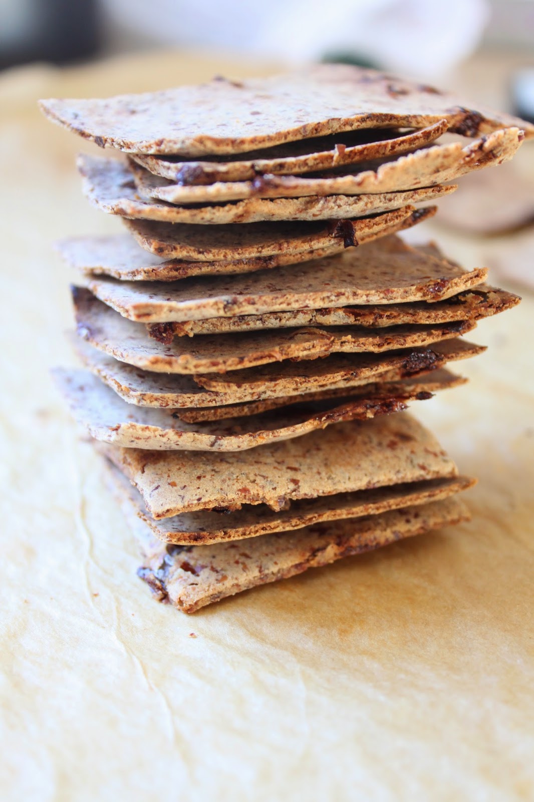 Fancy Food Thoughts Almond Pulp Cinnamon Raisin Crackers Grain Free