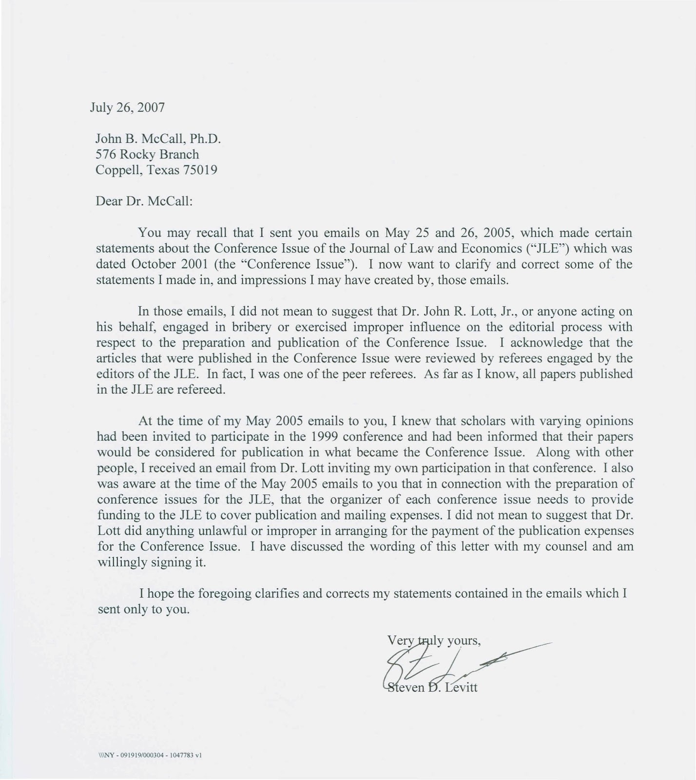 Letter Of Correction Template