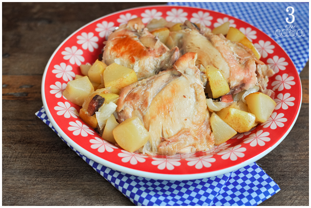 receita frango cozido pera