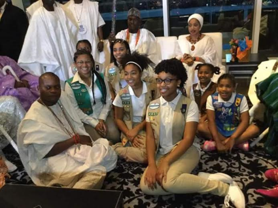 100 Photos: Americans file out to catch a glimpse of visiting Ooni of Ife