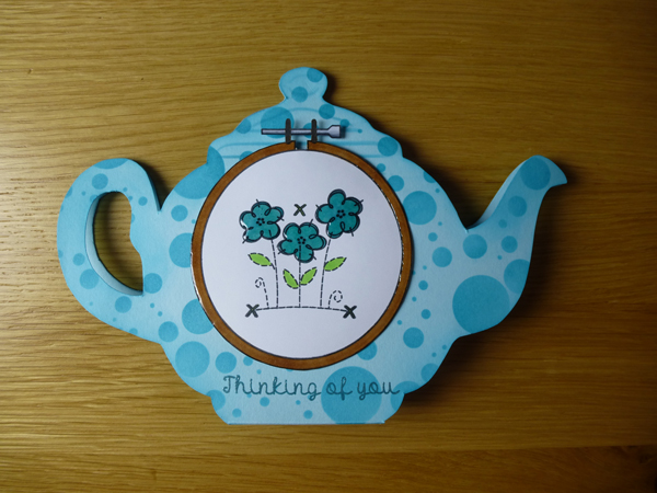 Teapot Card using Woodware products Teapot Card using Woodware products