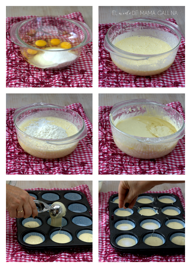 magdalenas paso a paso