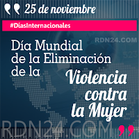 25 de noviembre - Día Internacional de la Eliminación de la Violencia contra la Mujer #DíasInternacionales