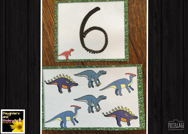Daughters and Kindergarten: Counting Dinosaurs