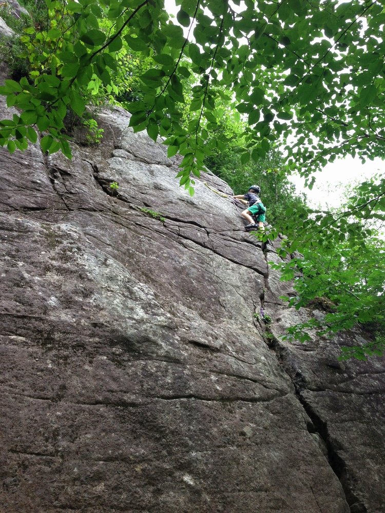The Saratoga Skier and Hiker Climbing with kids Chapel Pond, 07/14/2013