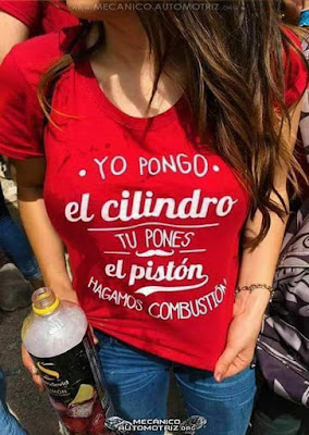  Talleres MICOBE, Micolau, camiseta yo pongo el cilindro, tú pones el pistón, hagamos combustión