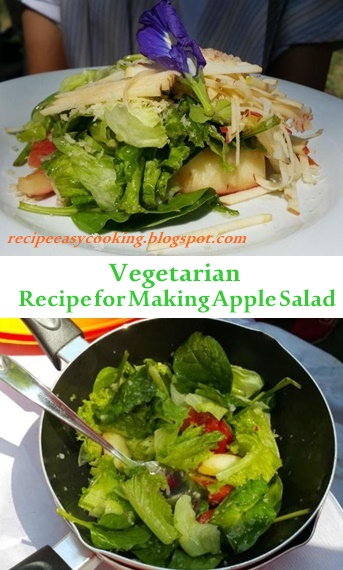 Recipe for Making Apple Salad Vegetarian Healthy