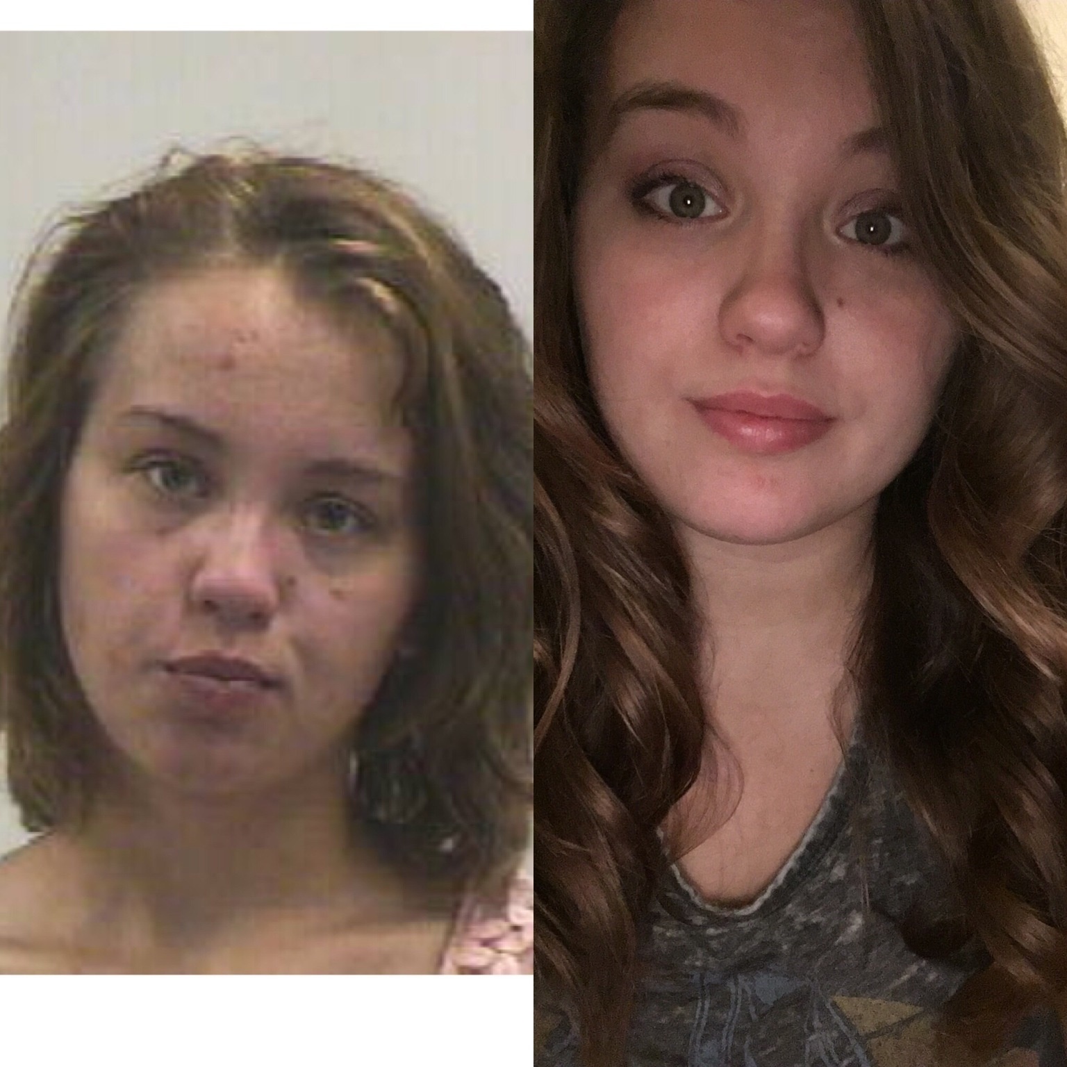 This woman credits her dog with helping her stay clean. She said she told her canine Rockdog in the first days of being sober that she would live for him. - Powerful Before/After Photos Of Women Who QUIT Drugs. This woman credits her dog with helping her stay clean. She said she told her canine Rockdog in the first days of being sober that she would live for him. - Powerful Before/After Photos Of Women Who QUIT Drugs.