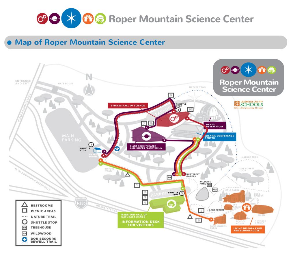Femme au foyer Your Guide to Roper Mountain Science Center