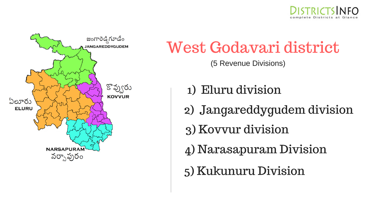 West Godavari district Revenue Divisions with Mandals